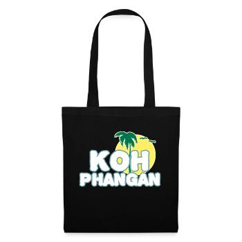 Koh Phangan Mondinsel - Stoffbeutel - Schwarz - Vorne
