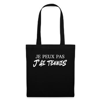 I can't I have tennis - Tote Bag - black - Front