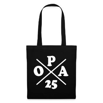 Opa 2025 - Stoffbeutel - Schwarz - Vorne
