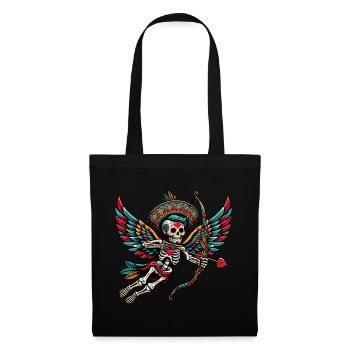 La flèche de Cupidon rassemble les cœurs - Sac en tissu - noir - Devant