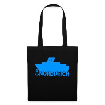 Ferry Norddeich Logo - Tote Bag - black - Front