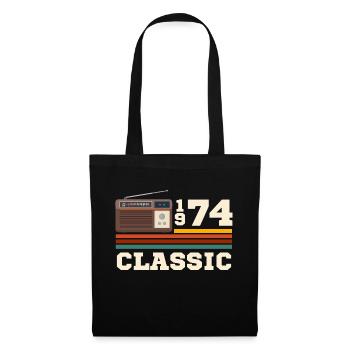 Jubiläum 1974 Retro-Klassiker - Stoffbeutel - Schwarz - Vorne