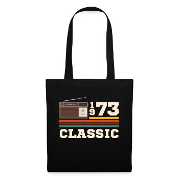 Anniversary 1973 retro classic - Tote Bag - black - Front
