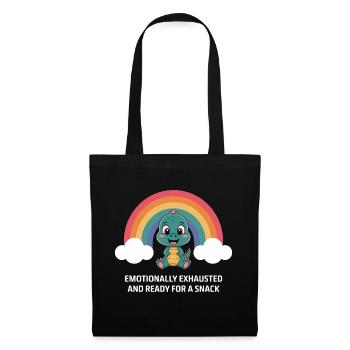 Emotional exhaustion and snacks - Tote Bag - black - Front