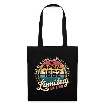 April 1962 Vintage Vintage Birthday April 1962 - Tote Bag - black - Front