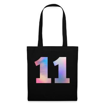 Colorful Number 11 - Tote Bag - black - Front