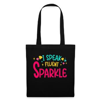 Diamond Painting Artist Speak Sparkle Diamond - Stoffbeutel - Schwarz - Vorne