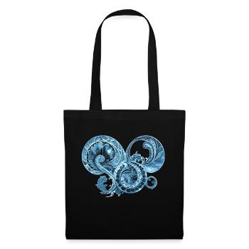 Blue Ornament - Tote Bag - black - Front