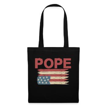 American Flag Pope - Tote Bag - black - Front