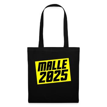 Malle 2025 - Stoffbeutel - Schwarz - Vorne