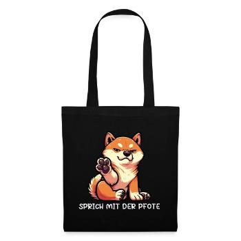 Talk to the Paw Shiba Inu Shiba Owner - Tote Bag - black - Front