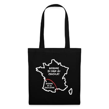 Pain au chocolat or chocolatine funny card France - Tote Bag - black - Front