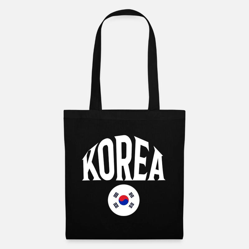 Korea - Stoffbeutel - Schwarz
