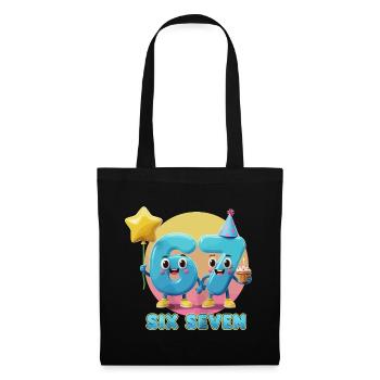Six Seven 6-7 67 Funny Cute Gift - Tote Bag - black - Front