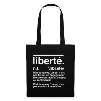 Freedom Definition Dictionary Style - Tote Bag - black - Front