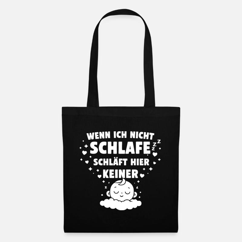 If I don't sleep, no one sleeps here - Tote Bag - black