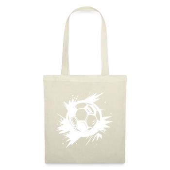 Fußball Streetart - Stoffbeutel - Natur - Vorne
