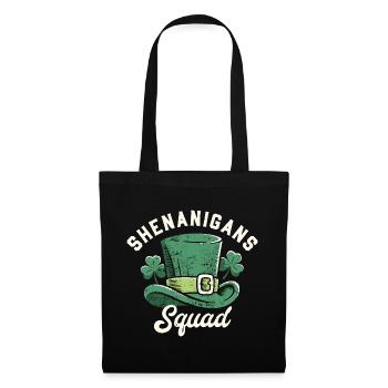 Shenanigans Squad St Patricks Day Green Hat - Tote Bag - black - Front