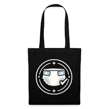 Diaper Duty Badge Shirt - Tote Bag - black - Front
