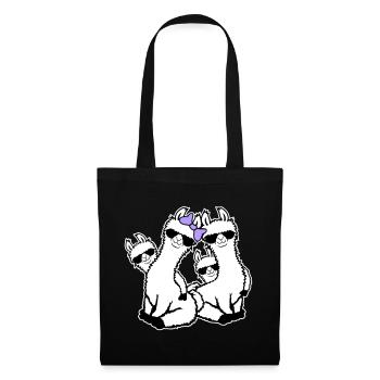 Llamas Mom Kids Family Dad Dad Sunglasses - Tote Bag - black - Front