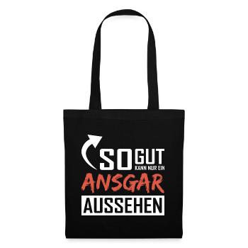So gut kann nur ein Ansgar aussehen - Stoffbeutel - Schwarz - Vorne