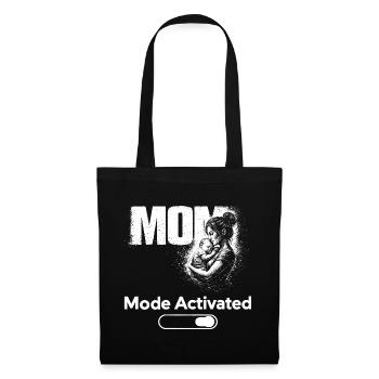 Mom Mode Activated Shirt Funny Mother Gift - Tote Bag - black - Front