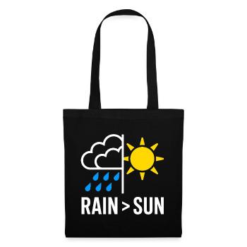 Rain Over Sun Regen - Tote Bag - black - Front