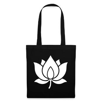 Graphique vectoriel Lotus Lotus Flower - Sac en tissu - noir - Devant