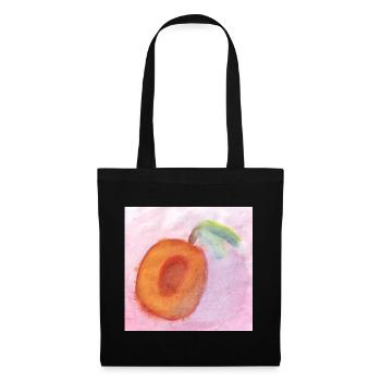 Pfirsisch_Wasserfarben - Sac en tissu - noir - Devant