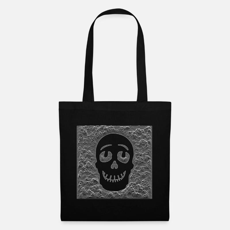Blanc crâne - Sac en tissu - noir