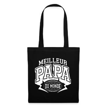 Meilleur Papa Du Monde - Sac en tissu - noir - Devant