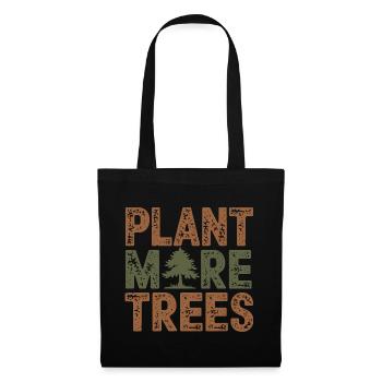 Plantez plus d’arbres Sensibilisation à l’environnement Nature - Sac en tissu - noir - Devant