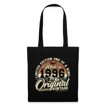 Cadeau d’anniversaire vintage vintage rétro 1996 - Sac en tissu - noir - Devant