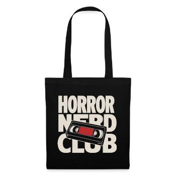 Club de nerds d’horreur VHS - Sac en tissu - noir - Devant