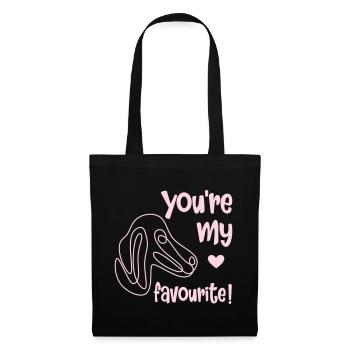Favourite Dog - Tote Bag - black - Front