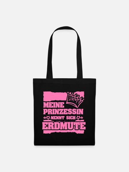 Geschenk für Erdmute - Stoffbeutel - Schwarz
