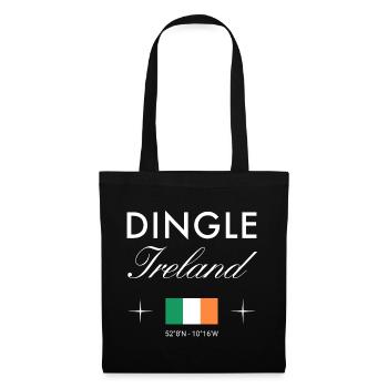 Dingle Ireland Coordinates Travel Souvenir - Tote Bag - black - Front