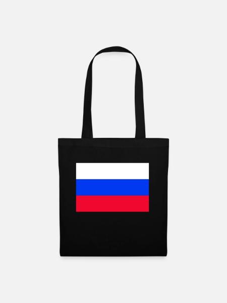 Russland - Stoffbeutel - Schwarz