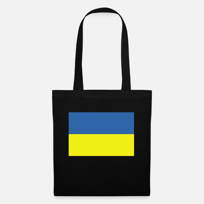 Ukraine - drapeau - Sac en tissu - noir