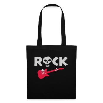 rock_skeleton - Sac en tissu - noir - Devant
