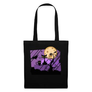Halloween cat - Tote Bag - black - Front