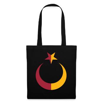 Le drapeau de la Turquie (Türk Bayragi) - Sac en tissu - noir - Devant