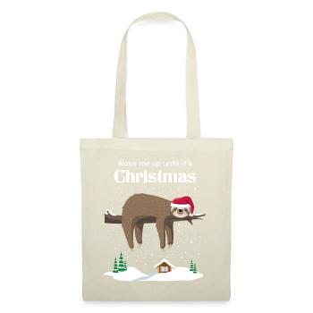 Paresse de noël - Sac en tissu - nature - Devant