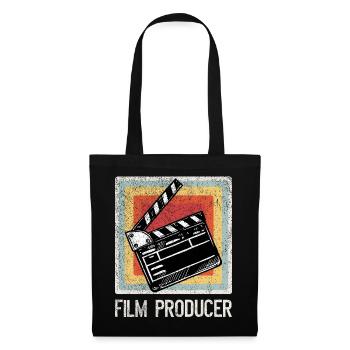 Filmemacher Filmklappe Regisseur Geschenkidee - Stoffbeutel - Schwarz - Vorne