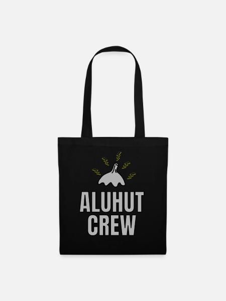 Aluhut Crew Team Verschwörungstheorie paranoid - Stoffbeutel - Schwarz