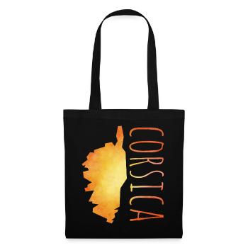 Corse - Sac en tissu - noir - Devant