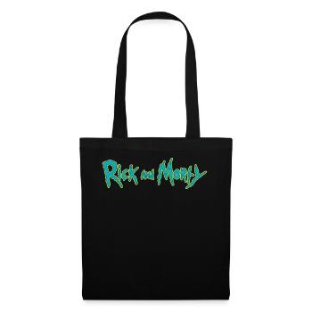 Rick And Morty Title Typography - Tote Bag - black - Front