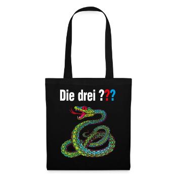 Les Trois ??? et le serpent chantant - Sac en tissu - noir - Devant
