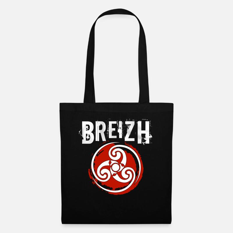 Breizh Triskel - Stoffbeutel - Schwarz