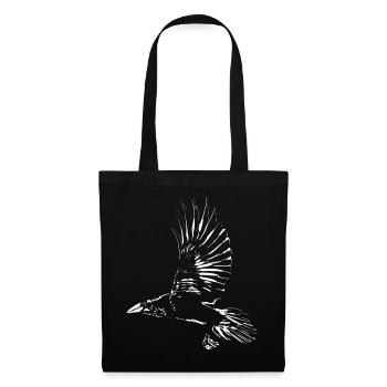 Corbeau - Sac en tissu - noir - Devant